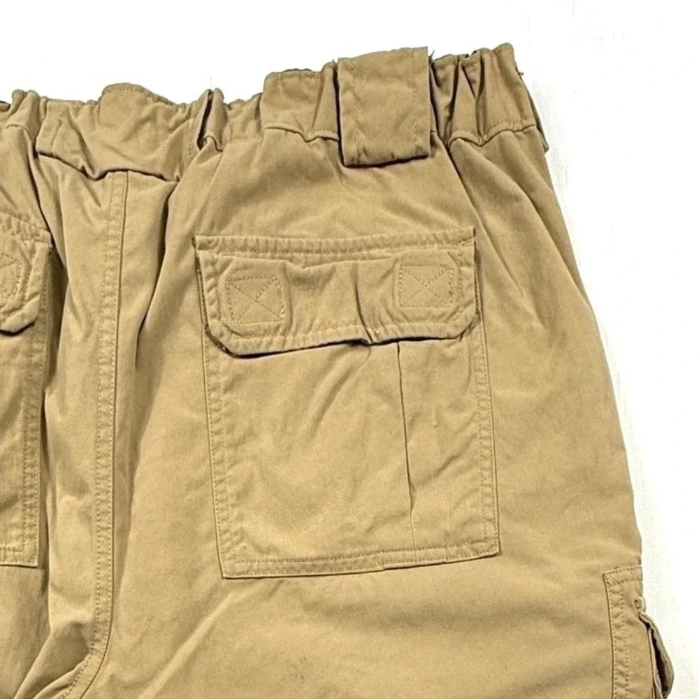 Duluth Trading Co‎ Tan Hiking Pants XL x 30 Elastic Waistband Nylon Lightweight